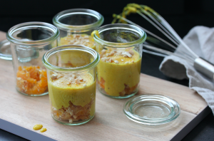 Golden-Milk-Creme auf Aprikosen | Ayurfood