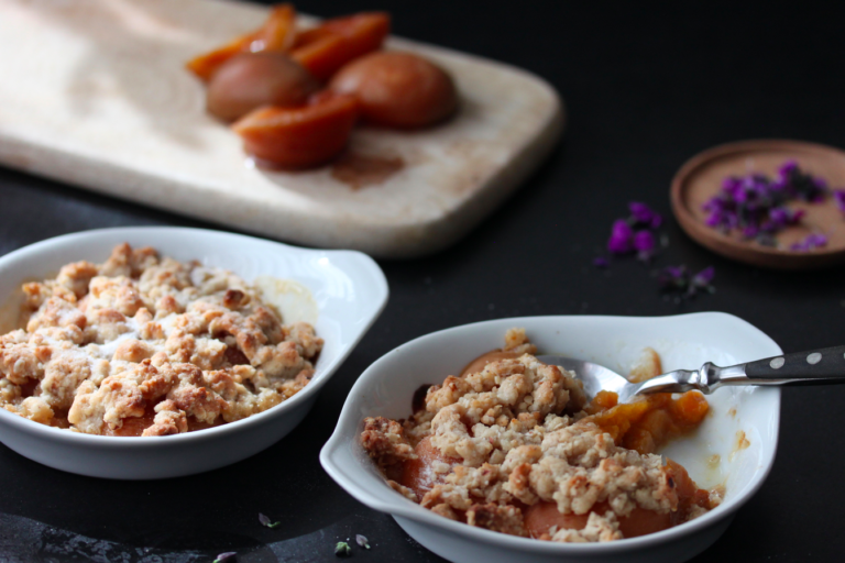 Aprikosen-Crumble - Ayurfood